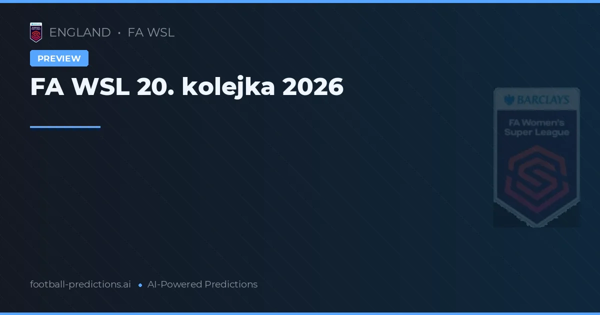 FA WSL 20. kolejka 2026
