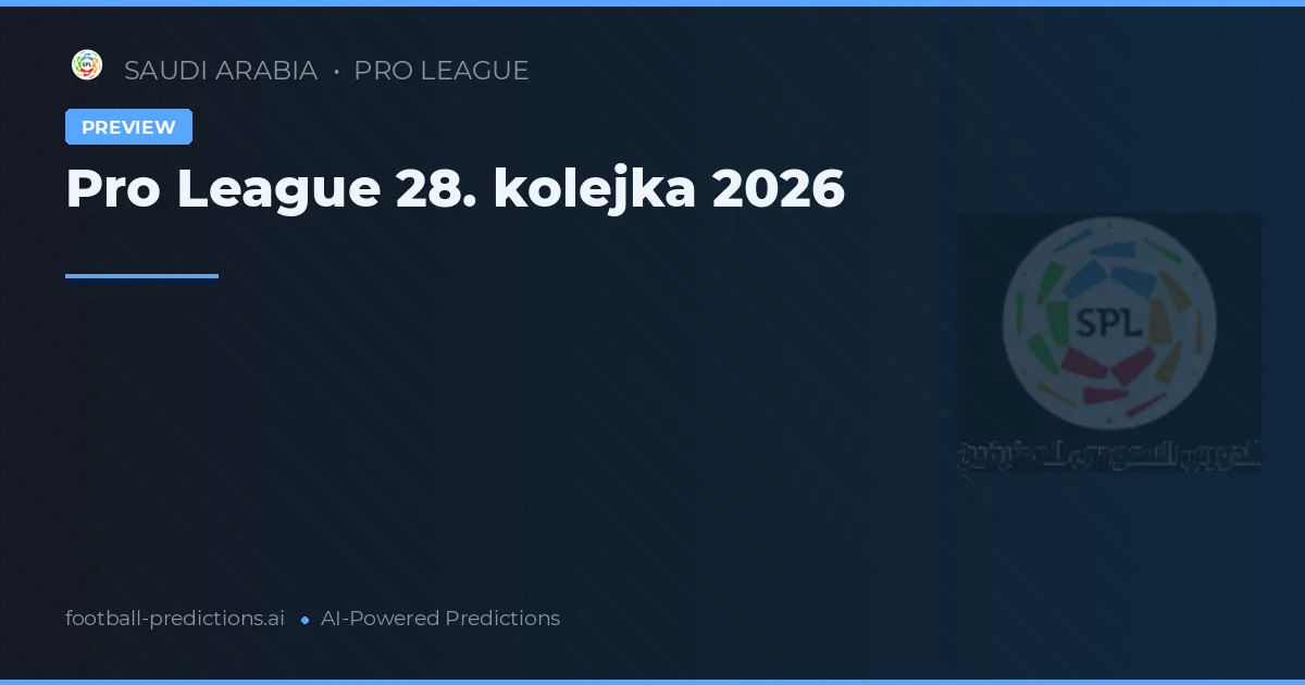 Pro League 28. kolejka 2026