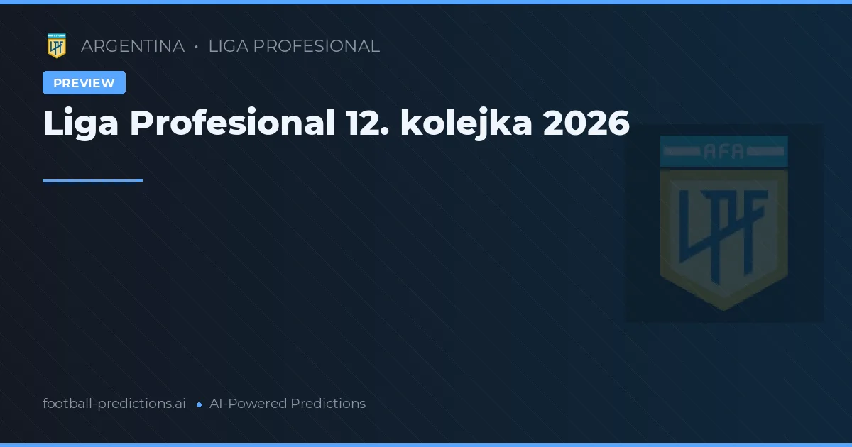 Liga Profesional 12. kolejka 2026