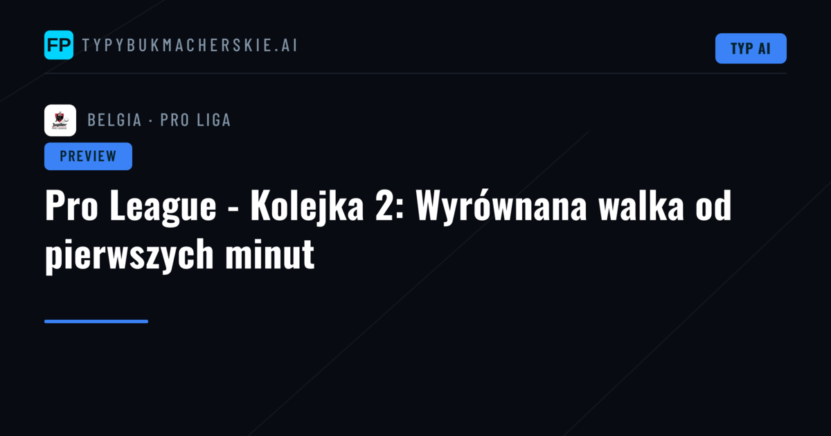 Pro League - Kolejka 2: Wyrównana walka od pierwszych minut