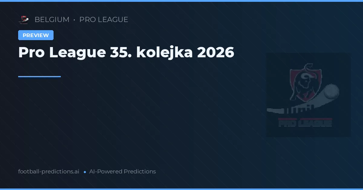 Pro League 35. kolejka 2026