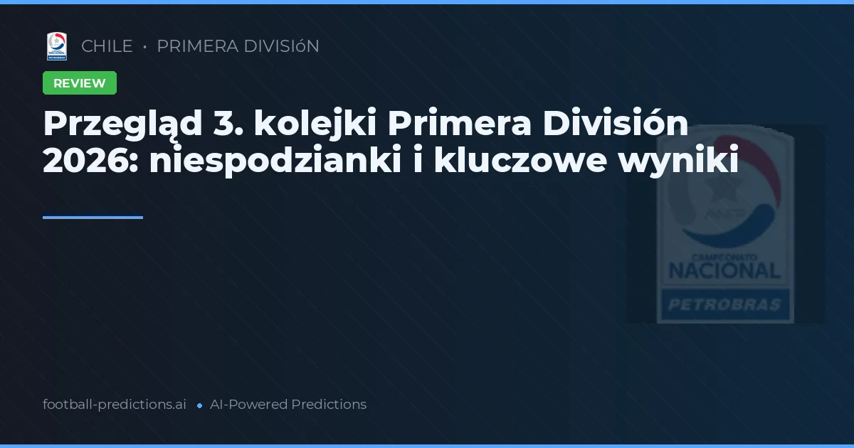 Przegląd 3. kolejki Primera División 2026: niespodzianki i kluczowe wyniki