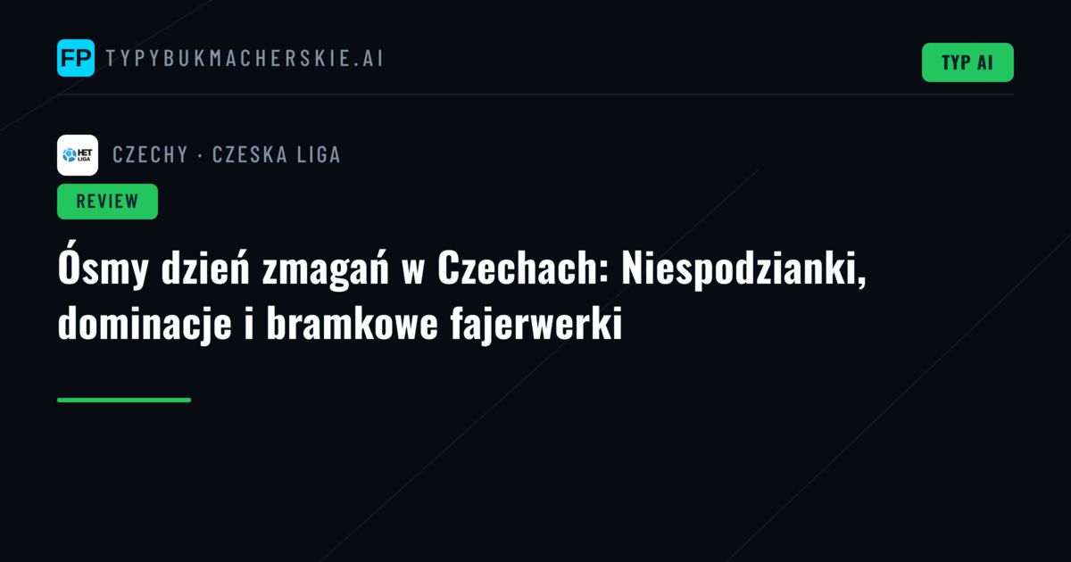 Ósmy dzień zmagań w Czechach: Niespodzianki, dominacje i bramkowe fajerwerki