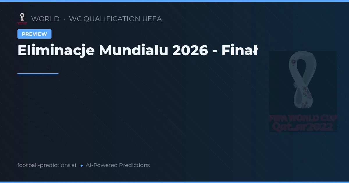 Eliminacje Mundialu 2026 - Finał