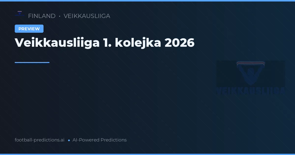Veikkausliiga 1. kolejka 2026