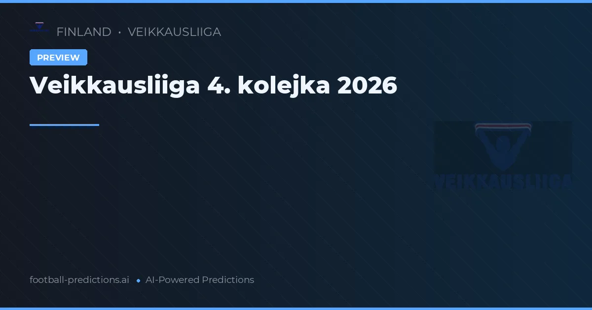 Veikkausliiga 4. kolejka 2026