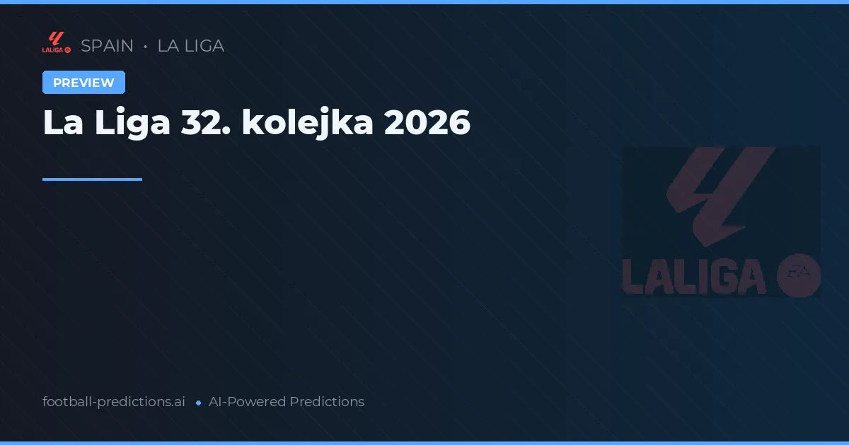 La Liga 32. kolejka 2026
