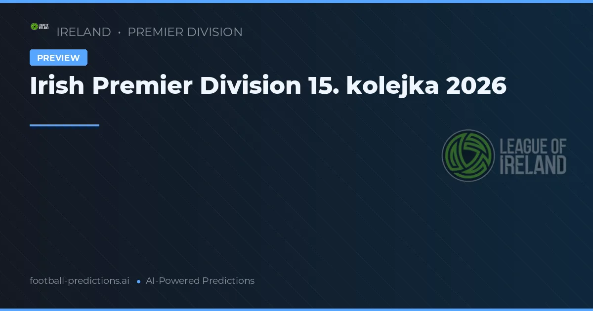 Irish Premier Division 15. kolejka 2026