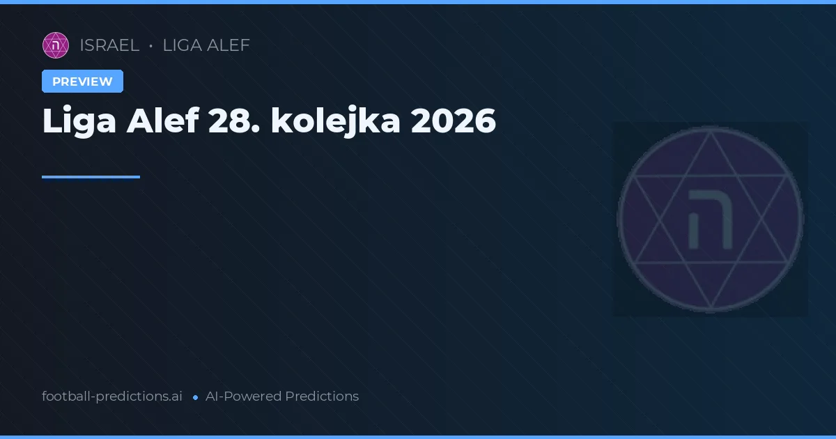 Liga Alef 28. kolejka 2026