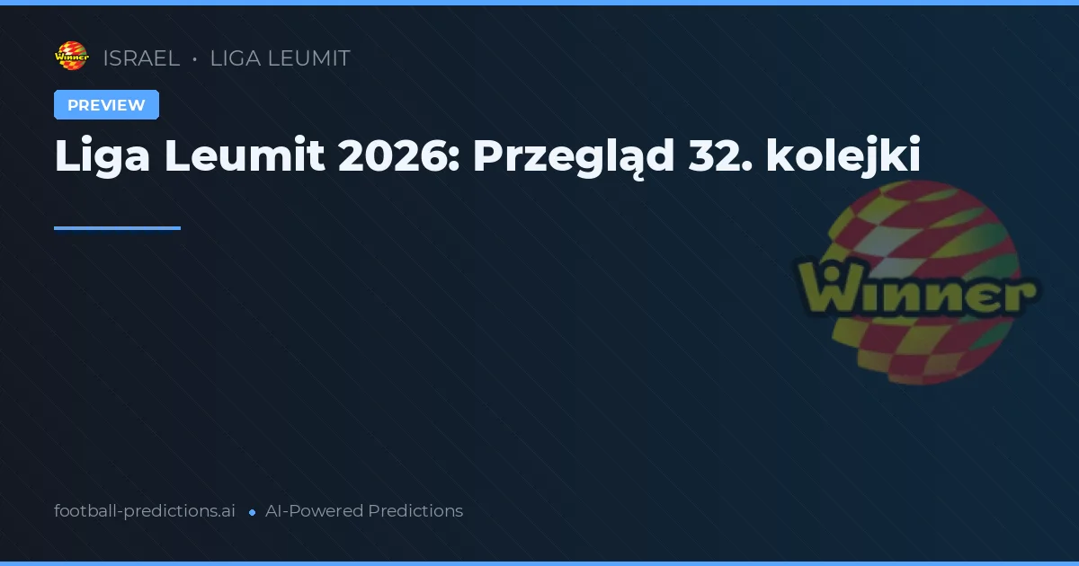 Liga Leumit 2026: Przegląd 32. kolejki