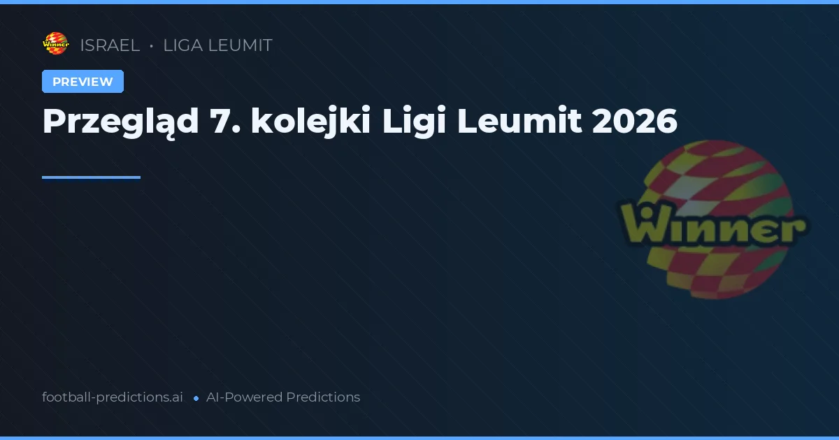 Przegląd 7. kolejki Ligi Leumit 2026