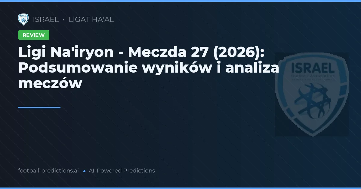 Ligat Ha'al Runda 27 Review 2026 – Podsumowanie Meczów
