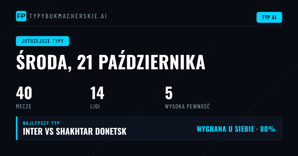 Środowe mecze: co warto typować?