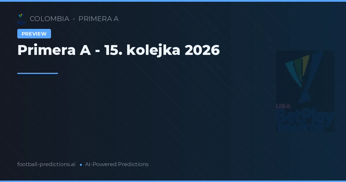 Primera A - 15. kolejka 2026
