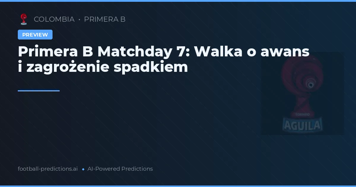 Primera B Matchday 7: Walka o awans i zagrożenie spadkiem