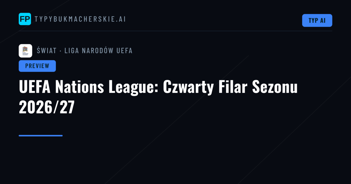UEFA Nations League: Czwarty Filar Sezonu 2026/27