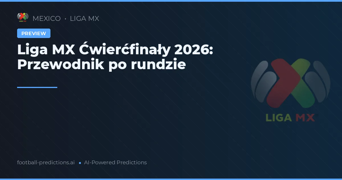 Liga MX Ćwierćfinały 2026: Przewodnik po rundzie