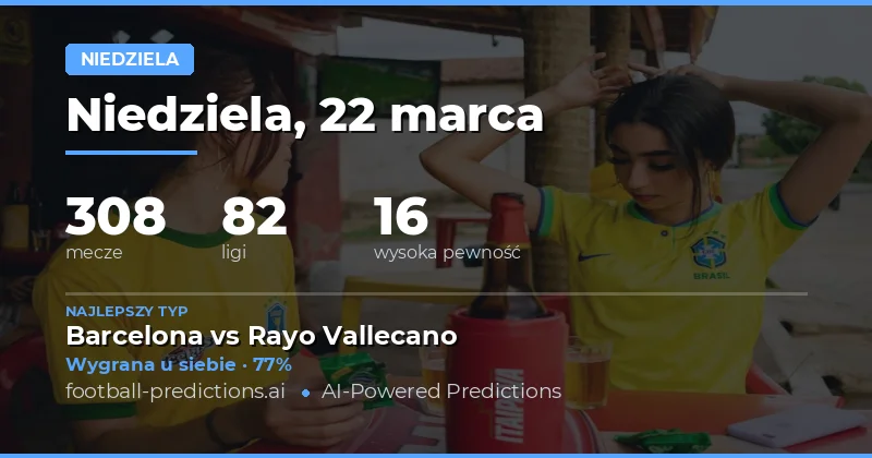 Niedzielne mecze 22 marca 2026 – analiza i perspektywy