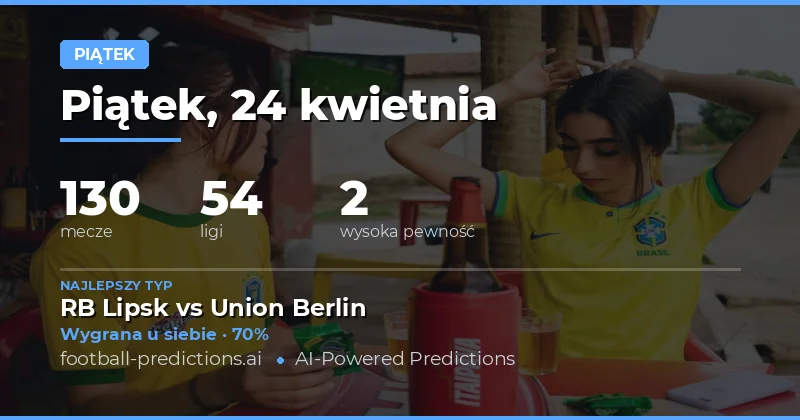 Przewidywania meczów piątkowych – 24 kwietnia 2026