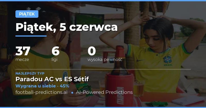 Kluczowe Statystyki i Prognozy na Mecze z 5 Czerwca 2026