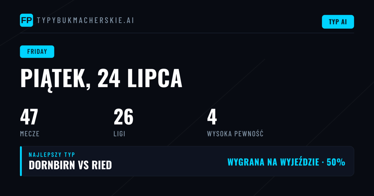 Piątek pod znakiem niższych lig