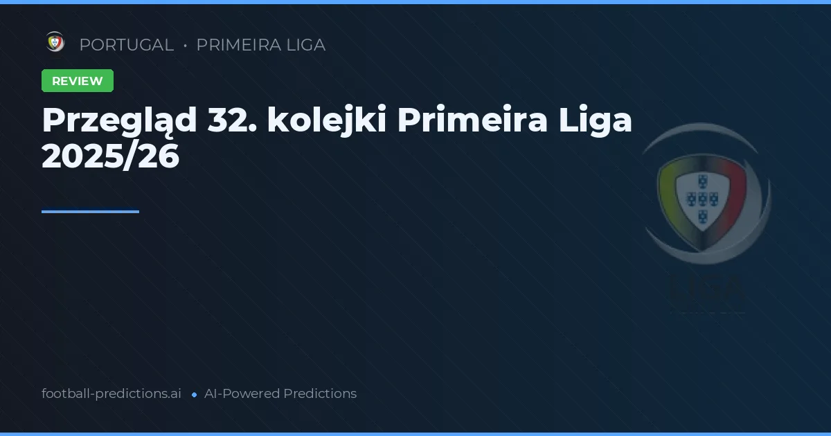 Przegląd 32. kolejki Primeira Liga 2025/26