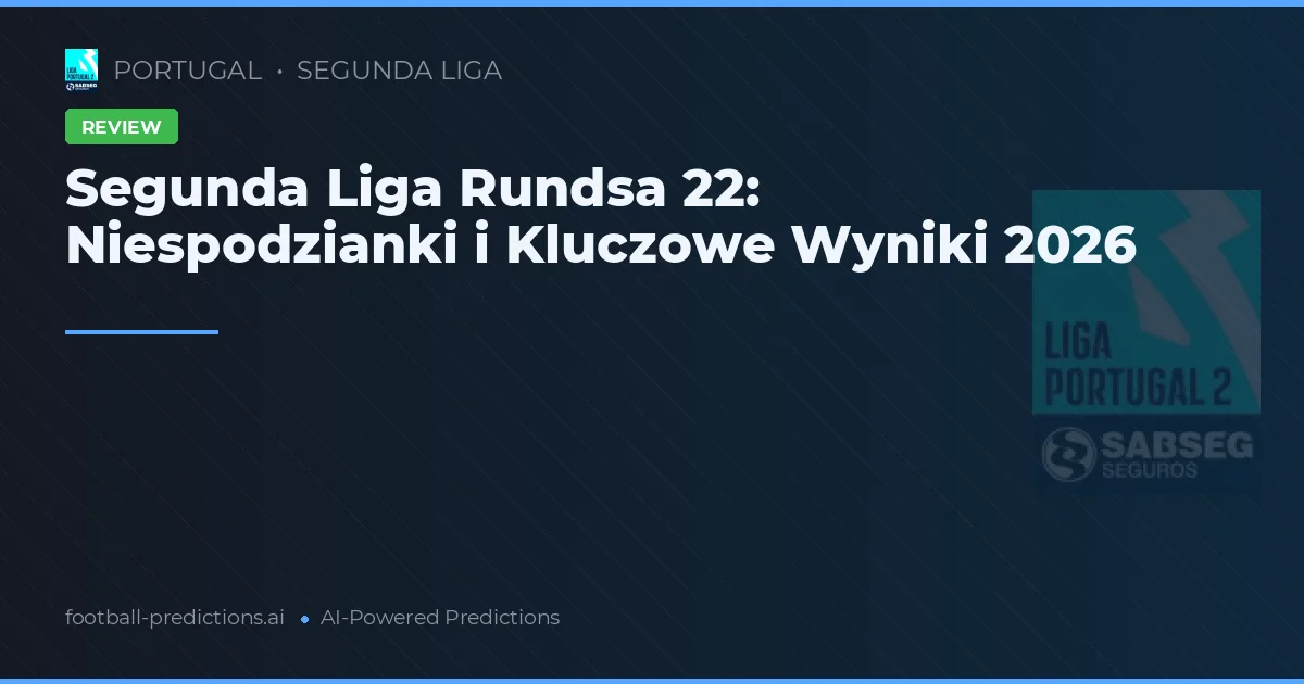 Segunda Liga Rundsa 22: Niespodzianki i Kluczowe Wyniki 2026