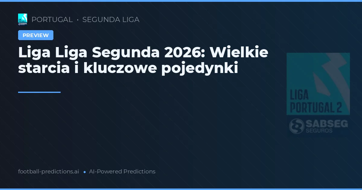 Liga Liga Segunda 2026: Wielkie starcia i kluczowe pojedynki