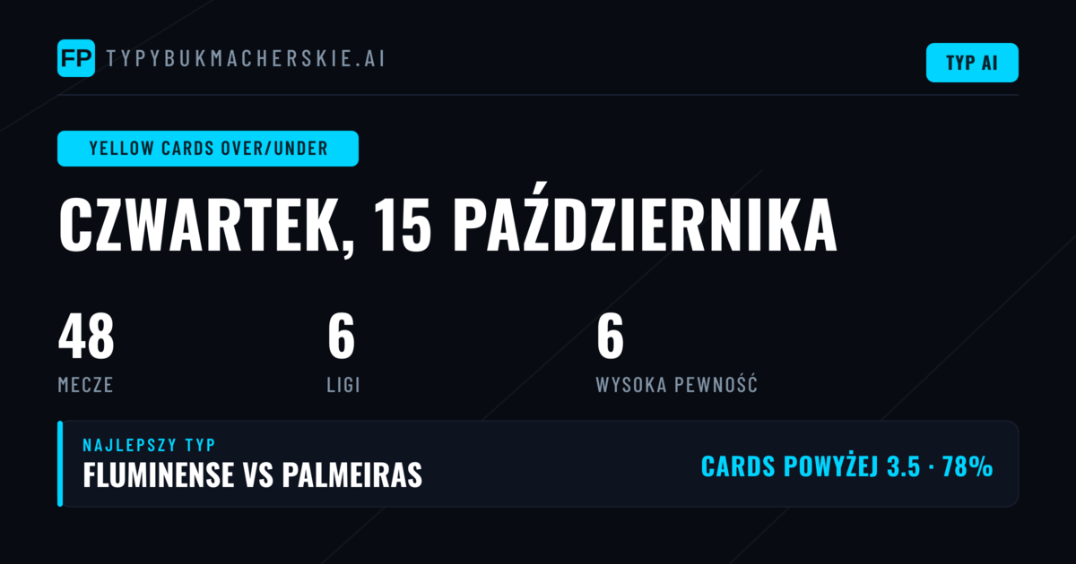 Najlepsze Typy na Żółte Kartki