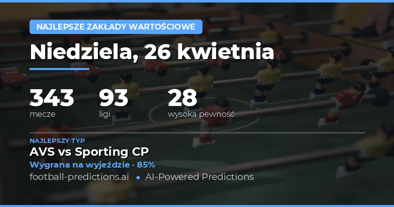 Najlepsze propozycje na sobotnie mecze piłki nożnej