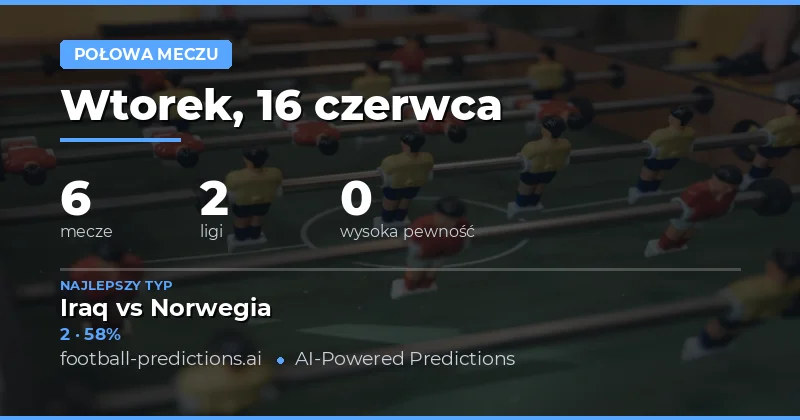Wprowadzenie do rynku zakładów na połowę meczu