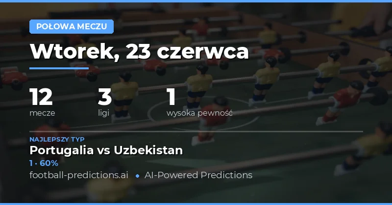 Top HT/FT Picks na 23 czerwca 2026