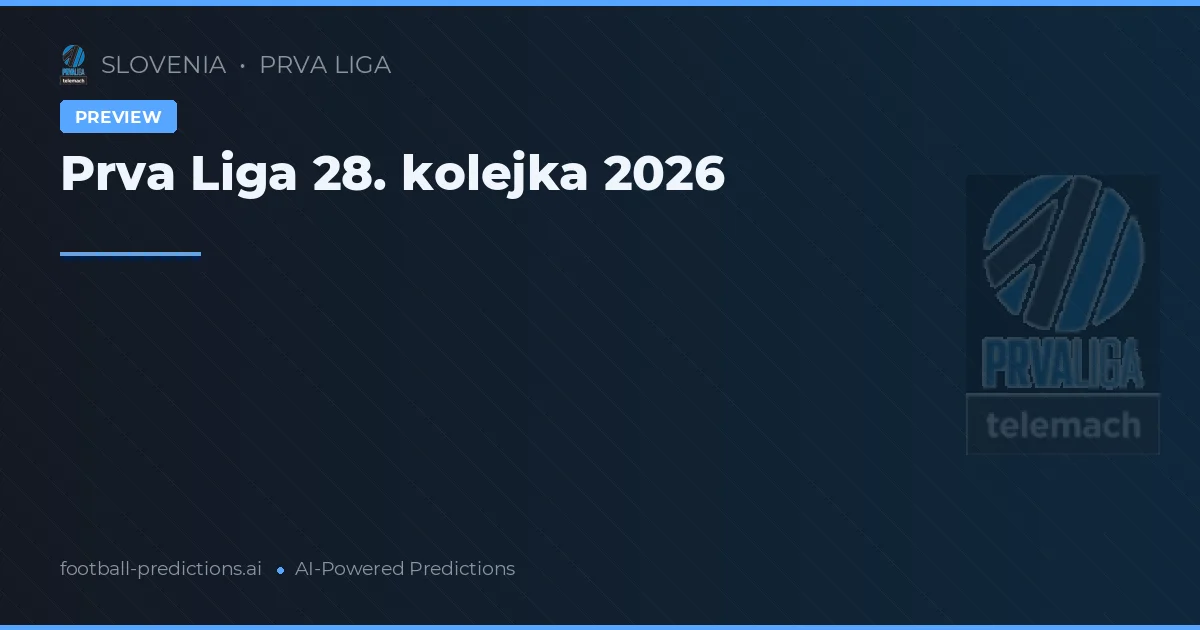 Prva Liga 28. kolejka 2026