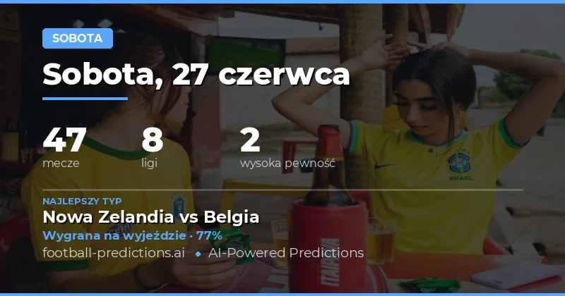 Sytuacja na rynku zakładów – co czeka graczy w sobotę 27 czerwca