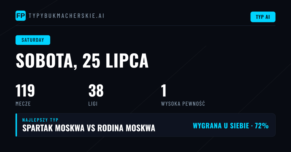 Sobota 25 lipca – co gracze znajdą w ofercie?