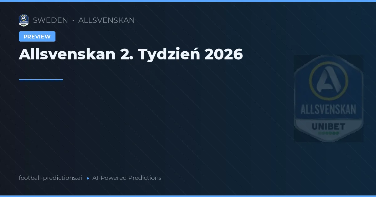 Allsvenskan 2. Tydzień 2026