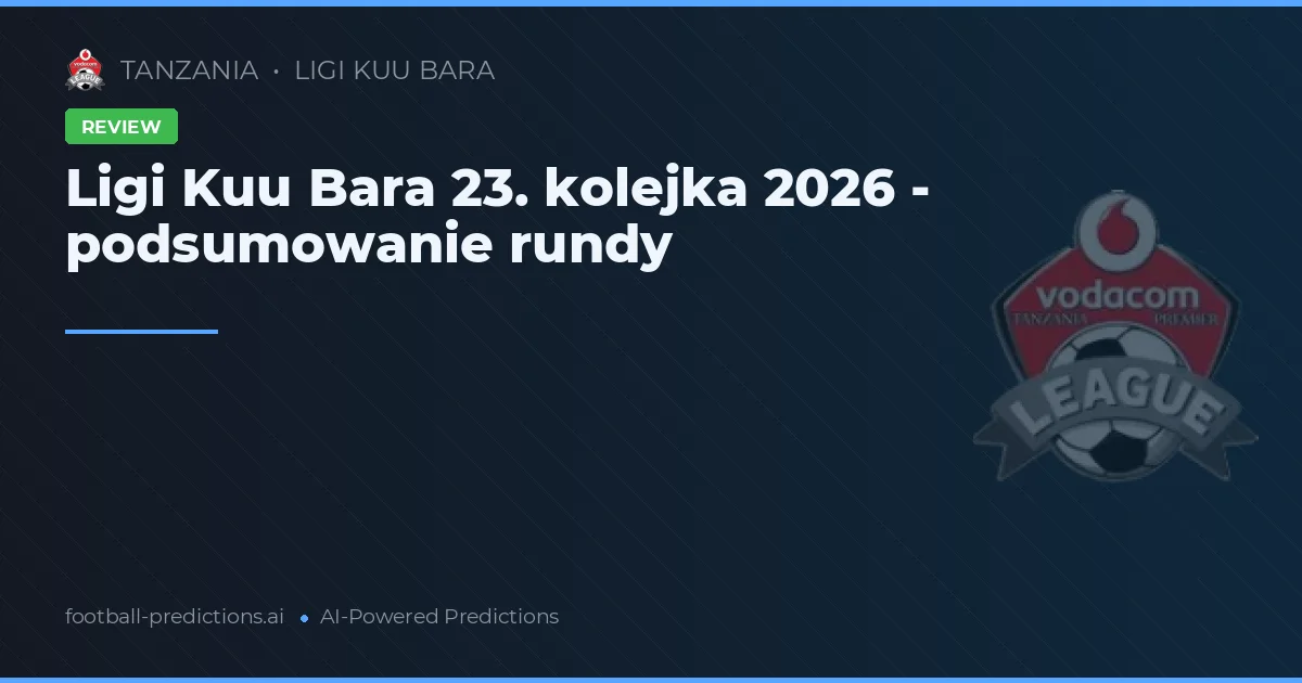 Ligi Kuu Bara 23. kolejka 2026 - podsumowanie rundy