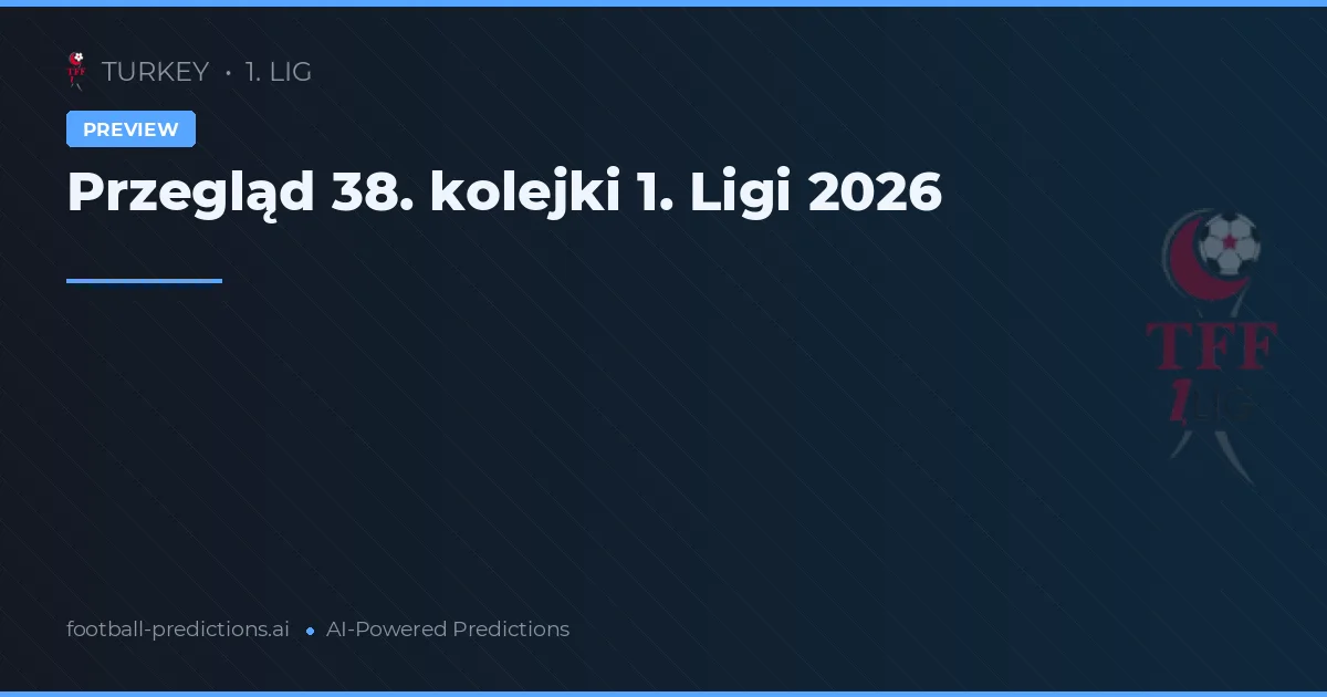Przegląd 38. kolejki 1. Ligi 2026