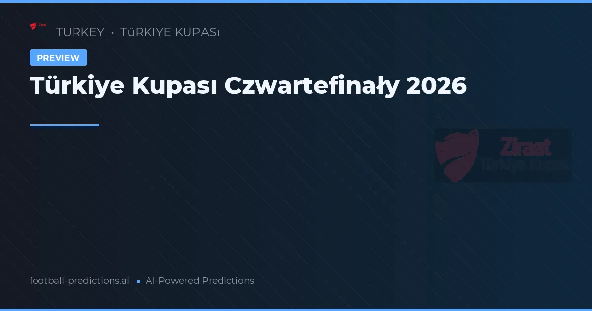 Türkiye Kupası Czwartefinały 2026