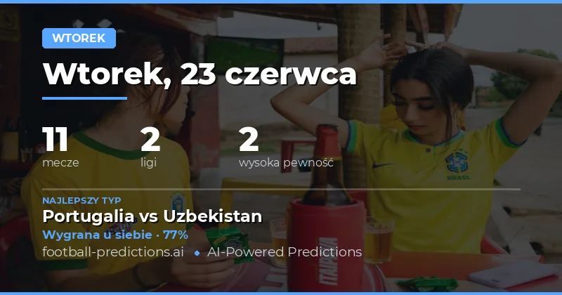 Typy na wtorek: World Cup i Veikkausliiga, 23 czerwca 2026