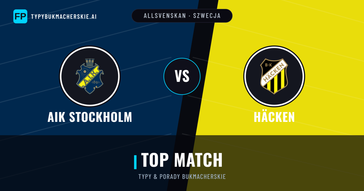 AIK Stockholm vs Häcken Typy i statystyki