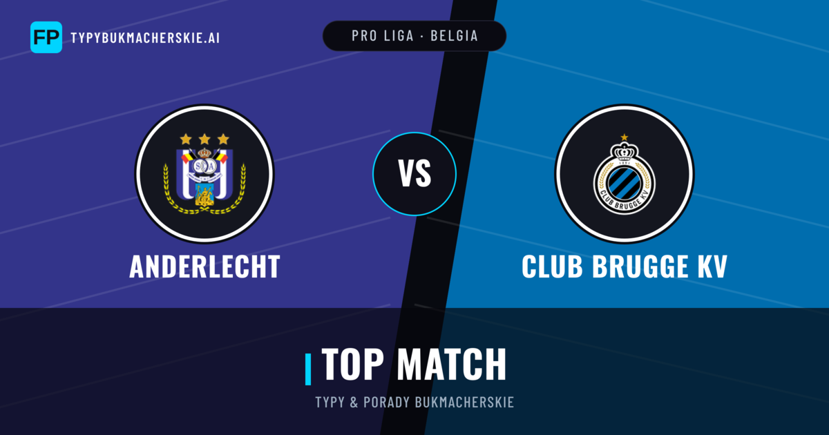 Anderlecht vs Club Brugge KV Typy i statystyki