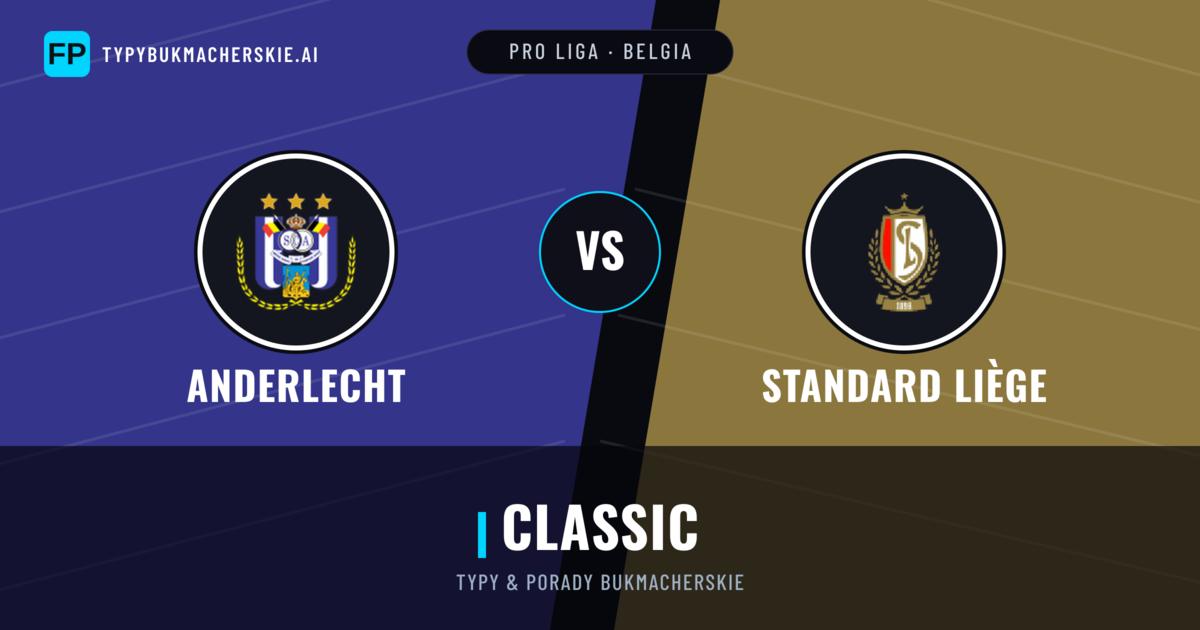 Anderlecht vs Standard Liège Typy i statystyki