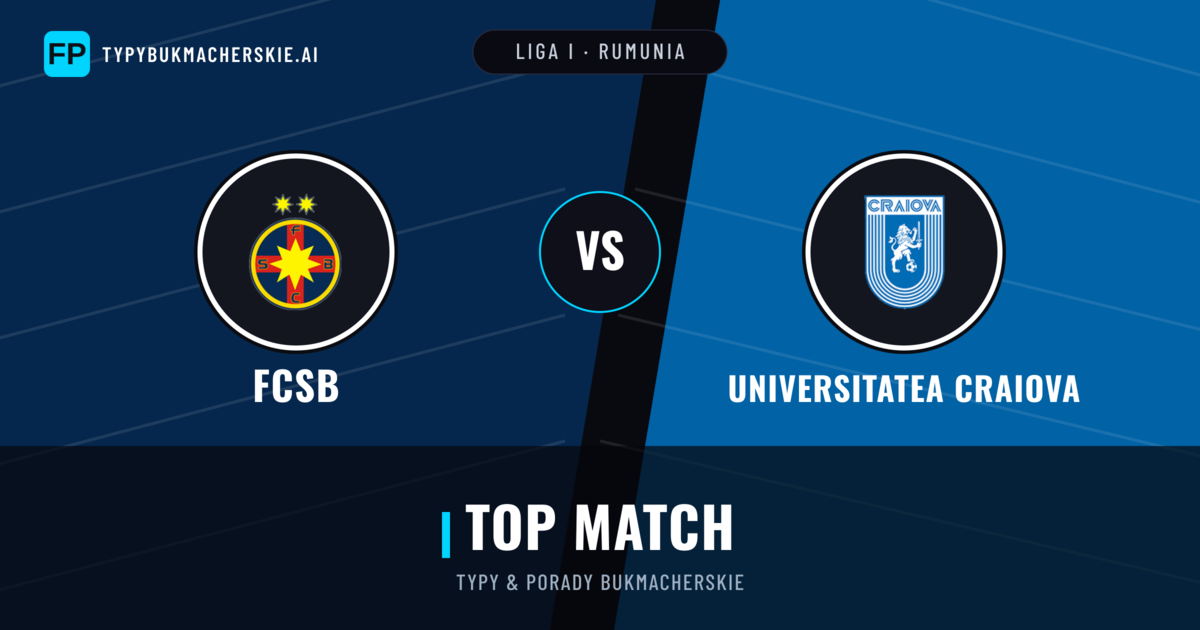 FCSB vs Universitatea Craiova Typy i statystyki