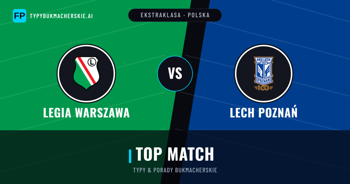 Legia Warszawa vs Lech Poznań Typy i statystyki