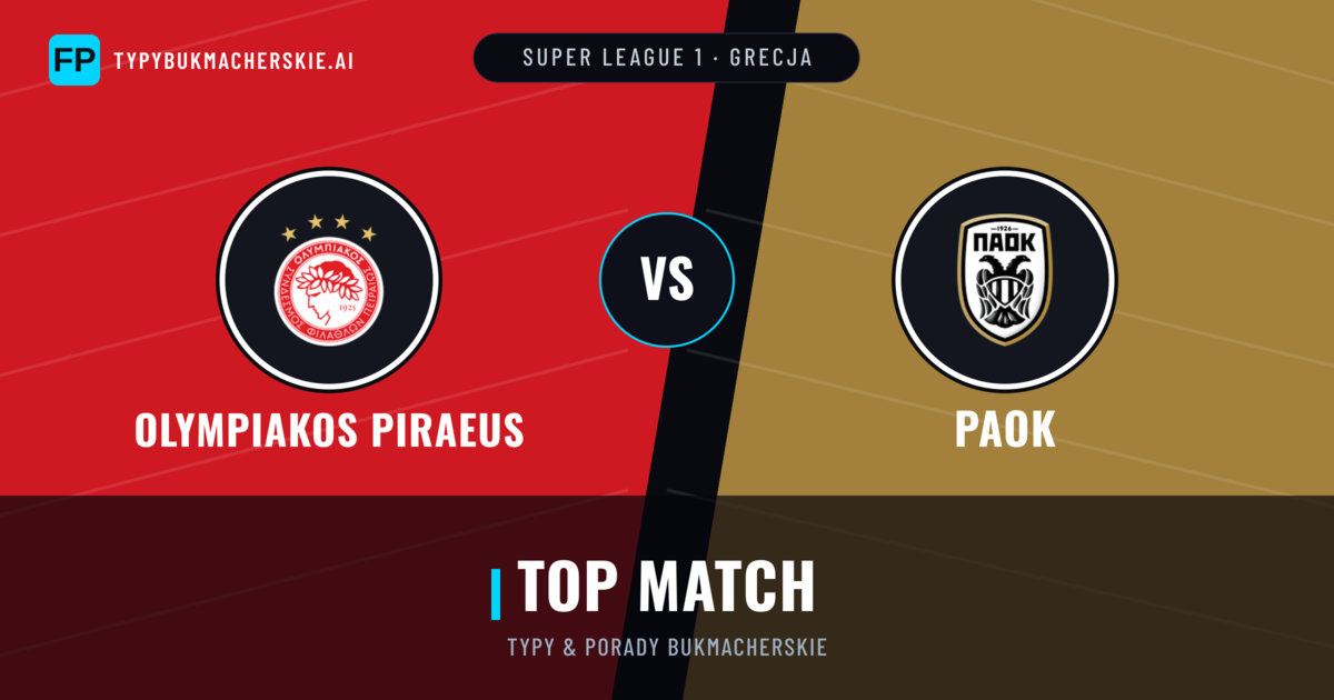 Olympiakos Piraeus vs PAOK Typy i statystyki
