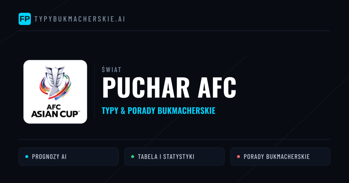 Puchar AFC Typy Bukmacherskie — Darmowe Typy na Dziś