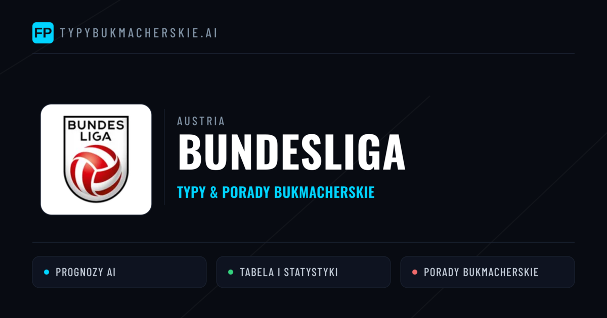 Austria Bundesliga Typy Bukmacherskie — Darmowe Typy na Dziś