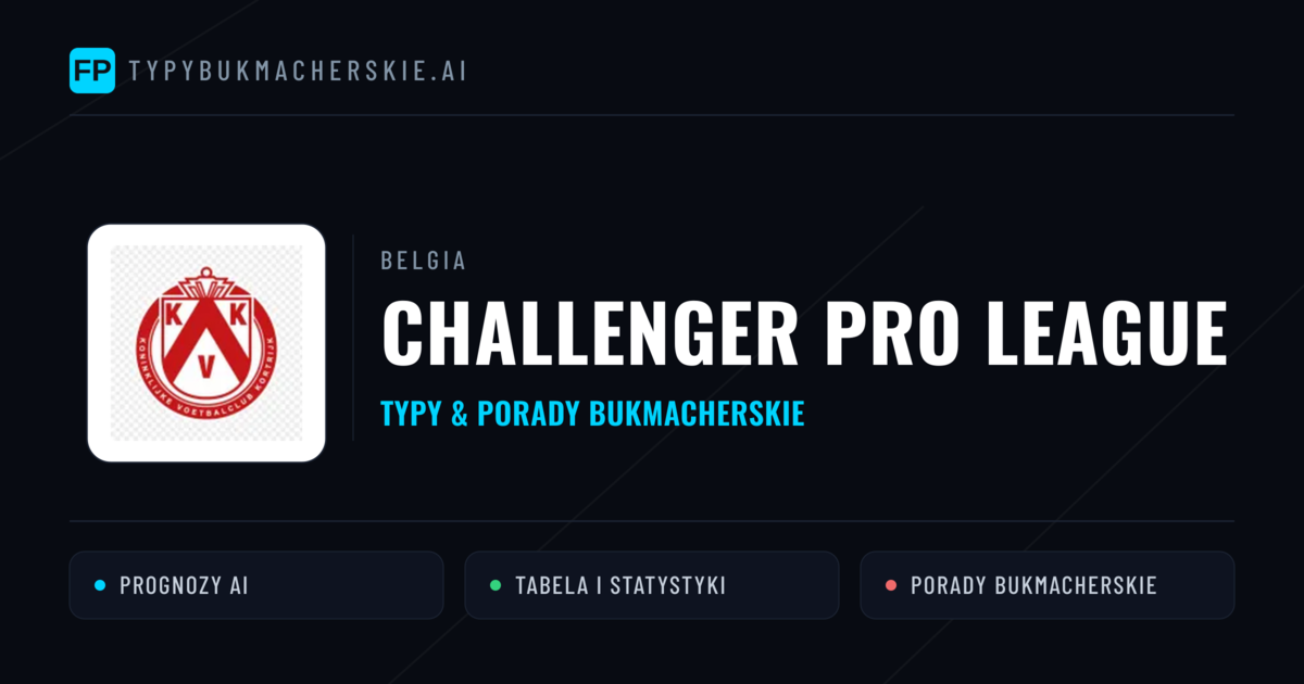 Belgia Challenger Pro League Typy Bukmacherskie — Darmowe Typy na Dziś