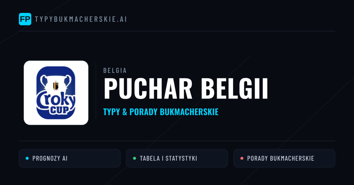 Belgia Puchar Belgii Typy Bukmacherskie — Darmowe Typy na Dziś